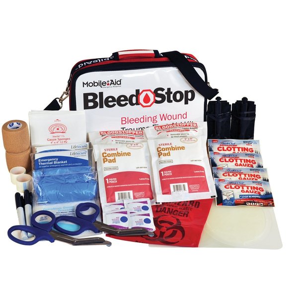 Mobileaid BleedStop Double 300 Bleeding Wound Trauma First Aid Kit 32724
